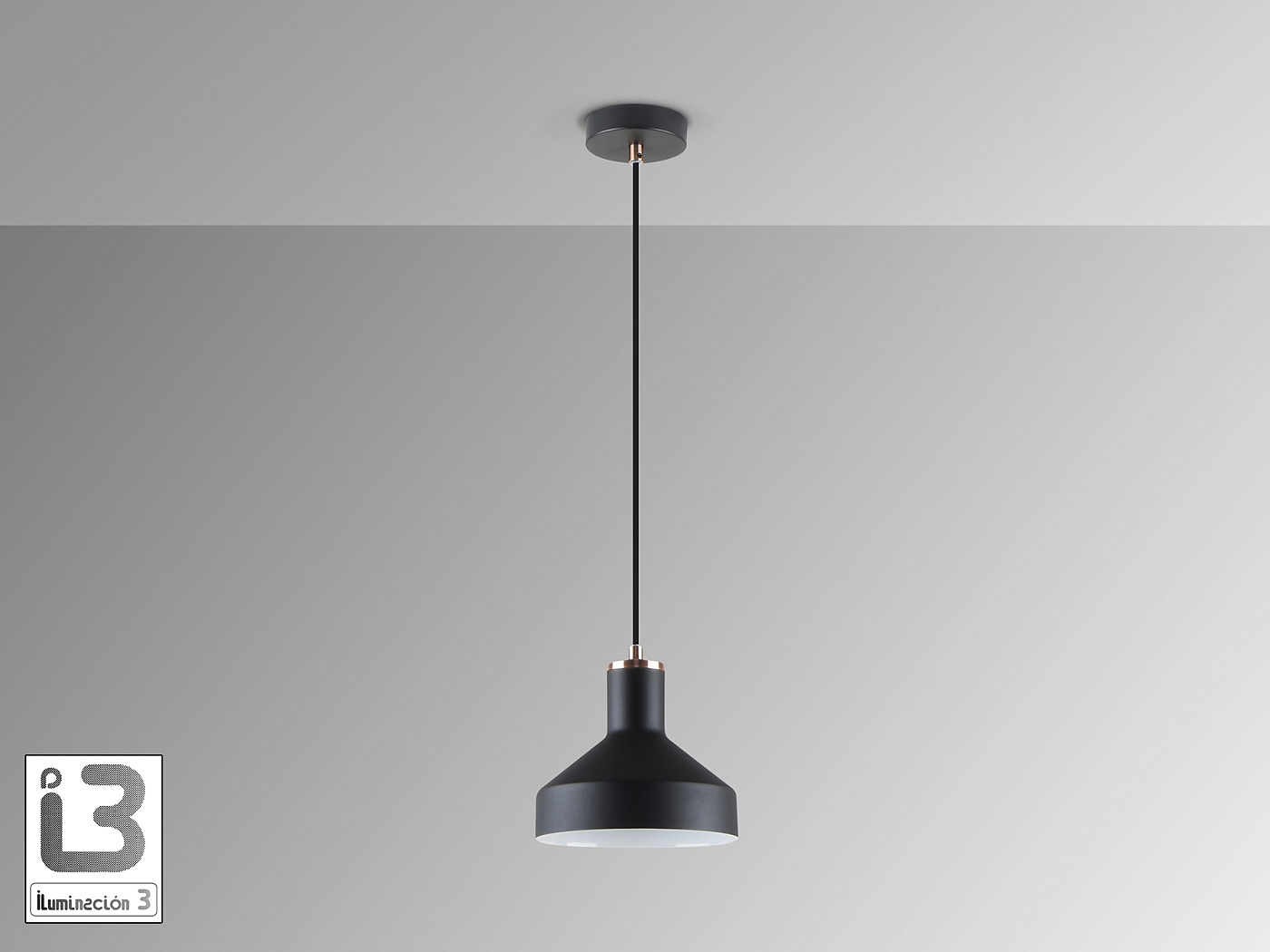 Irias Подвесной светильник 1L черный-медный