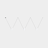 Подвесной светильник Attic Triple Rectangular Shape белый