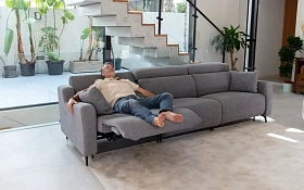 Диван Berlin 3-х местный с реклайнером BV1+3MR+BV2