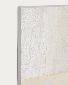 Pineda Абстрактный холст белого цвета 95 x 95 см