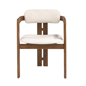 Стул 4194 из ткани белого цвета