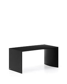 Черный лакированный журнальный столик Litto из МДФ, 90 x 45 см