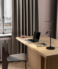 Настольная лампа Kelly черный/золотой