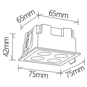 9130 Встраиваемый светильник BLAU