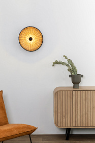 Настенный/потолочный светильник Costas 400 H70 черный/из ротанга