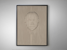 Beige Face Картина барельеф из полистирола и МДФ 90X120