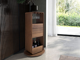 Вращающийся барный шкаф 3115/BRG-3615E из ореха