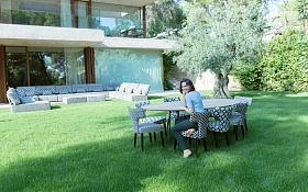 Овальный стол Triovo 140 x 100 см,  2 базы высотой 77