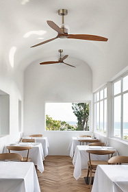 Потолочный вентилятор Deco Fan золотой/деревянный