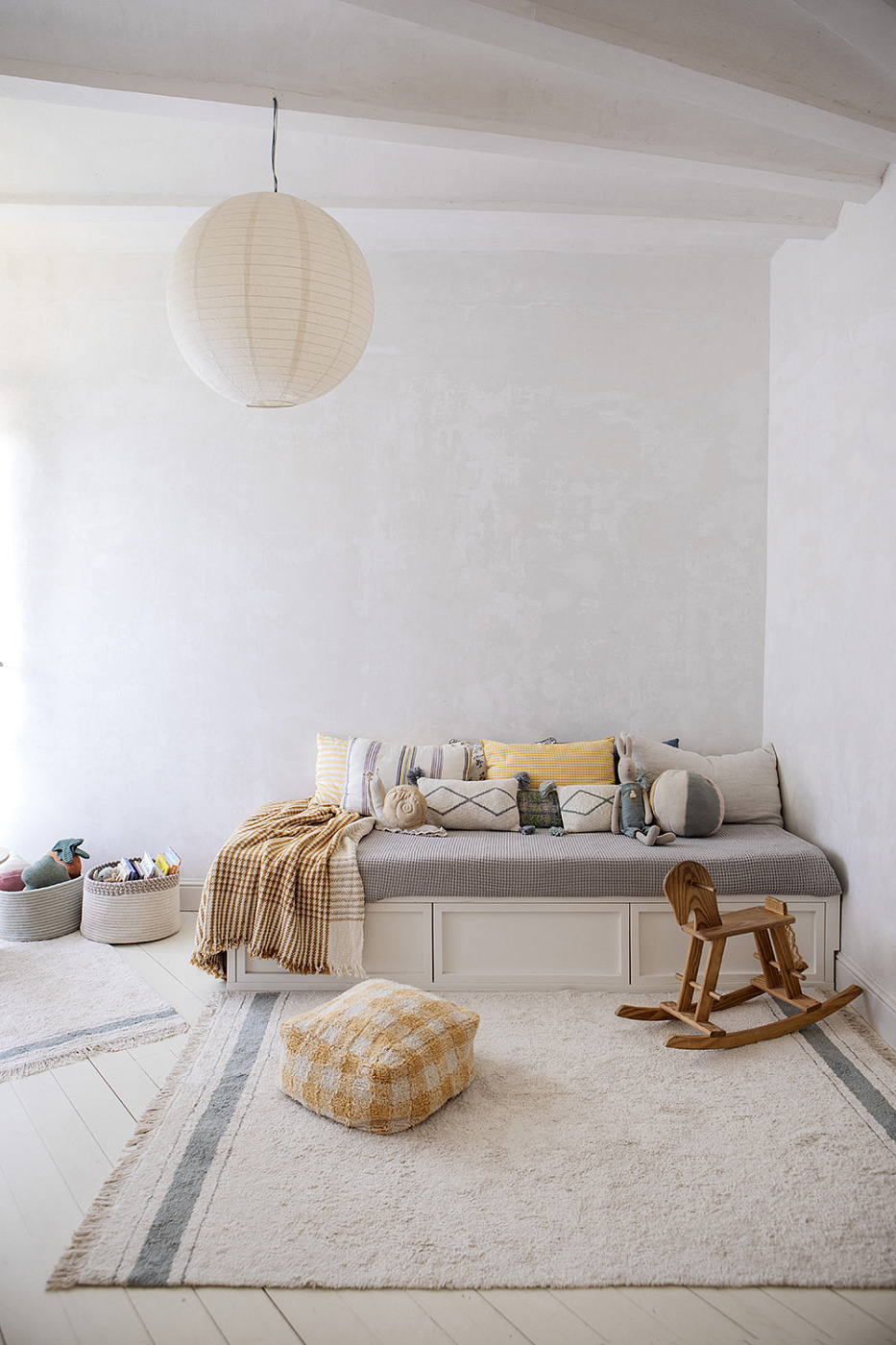 Подушка-пуф Шахматы медовый 20*40*40