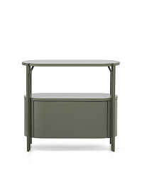 Тумба для ванной Arely из стали и зеленого лака