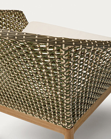 Кресло Olbia из искусственного ротанга и массива тика