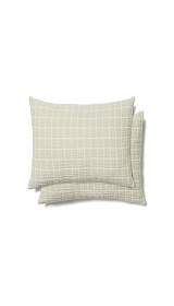 Комплект из 2 чехлов для подушек Tivaro из хлопкового жаккарда в светло-зеленую клетку 30 х 50