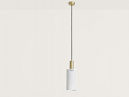 Подвесной светильник Fito латунь - белый 25 см