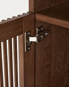 Прикроватная тумбочка Beyla из ясеня с отделкой под орех