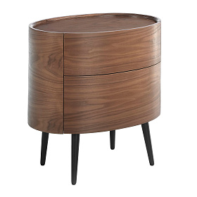 Овальная прикроватная тумбочка AC2001NS /7074