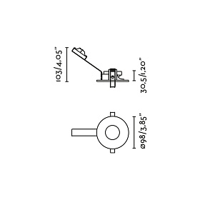 NIVA Встраиваемый светильник FIJO черный 1xGU10 MR16