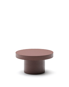 Aiguablava Журнальный столик терракотовый цементный Ø90 см
