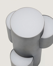 Переносная настольная лампа Adrina из темно-серого металла