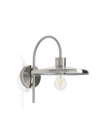 Настенный светильник Nuvira из светло-серого металла