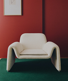 Кресло Melvia из бежевого шенилла