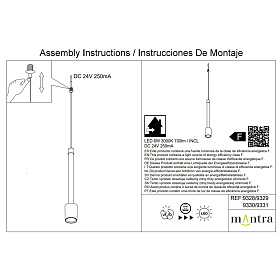 9328 Подвесной модульный светильник без основания FUGAZ