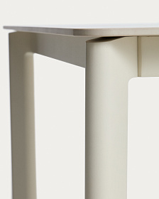 Уличный стол Anafi с бежевой столешницей из спеченного камня, 220 x 100 см
