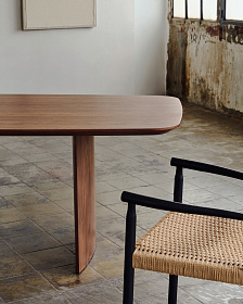 Litto Стол обеденный из орехового шпона 200 х 100 см