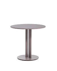 Уличный стол Sedalis из стали со столешницей из серо-коричневого алюминия Ø80 см