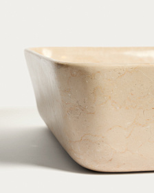 Раковина Darnen из бежевого мрамора 40 x 40 см