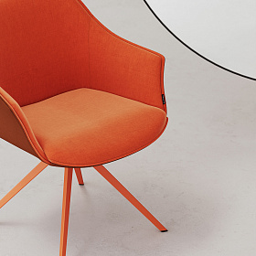 Стул поворотный Kedua Metal обивка двухцветная