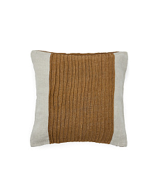 Чехол для подушки Zoren из льна горчичного цвета 50 x 50 см