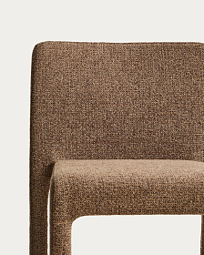 Стул Loria в тканевой обивке цвета шоколад