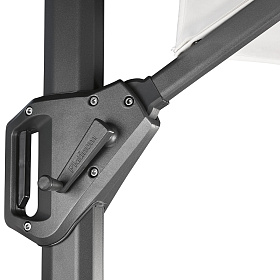 Зонт VOYAGER T1 300x200 антрацитовый/ антрацитовый с основанием 6088 и чехлом для хранения 7970