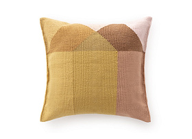 Подушка Diamond 50x50 желтый-розовый