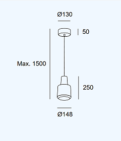 Подвесной светильник Khoi Surfaced 00-A015-CS-12