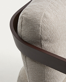 Уличный 3-х местный диван Tamaris из алюминия коричневого цвета, 217 см