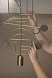 Подвесной светильник Wooden Dots WDS08 латунь-орех