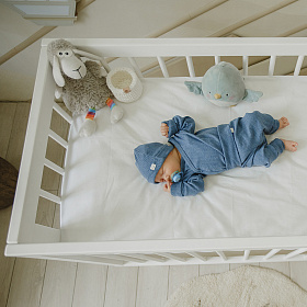 Кроватка для новорожденного Lillaland - модель Lilla Aria (НИК23)белая