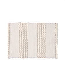 Коврик для ванной Bina из 100% хлопкового жаккарда цвета экрю 50 x 70 см