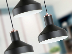 Irias Люстра 3L черный/медный D45