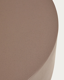 Уличный столик Garbet из коричневого бетона, диаметр 60 см