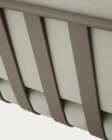 Уличный 3-х местный диван Joncols из алюминия цвета таупе, 225 см