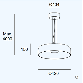 Подвесной светильник Levels 1 Body Ø420mm 00-A026-05-08