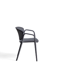 Уличный стул Ania темно-серый пластиковый