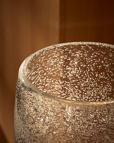 Ваза Sirau из прозрачного стекла, диаметр 24 см