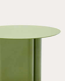 Столик Arvin из железа зеленого цвета Ø 55 см