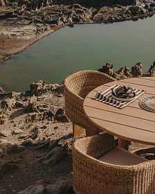 Круглый стол Xoriguer из массива эвкалипта Ø140