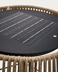 Уличный торшер Aldet на солнечной батарее с серым шнуром Ø46 см