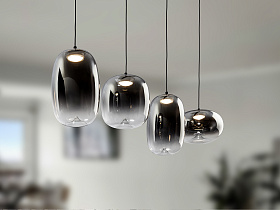 Onice Люстра 4L черно-дымчатый